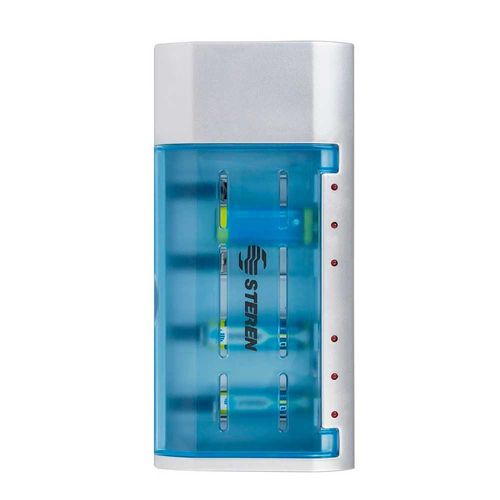 Cargador universal para pilas y baterias: AA/AAA/C/D y 9V