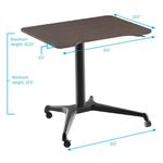 MONOPRICE-Mesa-de-trabajo-con-ruedas-y-altura-ajustable-260-6232
