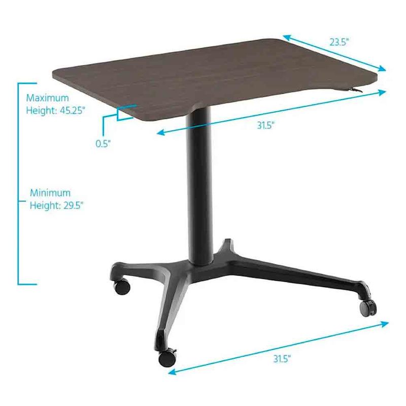 MONOPRICE-Mesa-de-trabajo-con-ruedas-y-altura-ajustable-260-6232