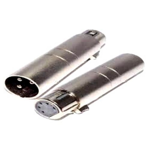 Conector adaptador dmx 3 pines (macho) a dmx 5 pines (hembra)