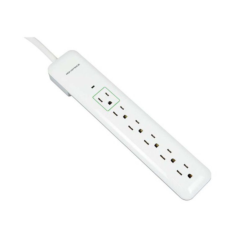 MONOPRICE-Regleta-ultra-delgada-con-protector-de-voltaje-y-6-tomas-electricos-610-3613