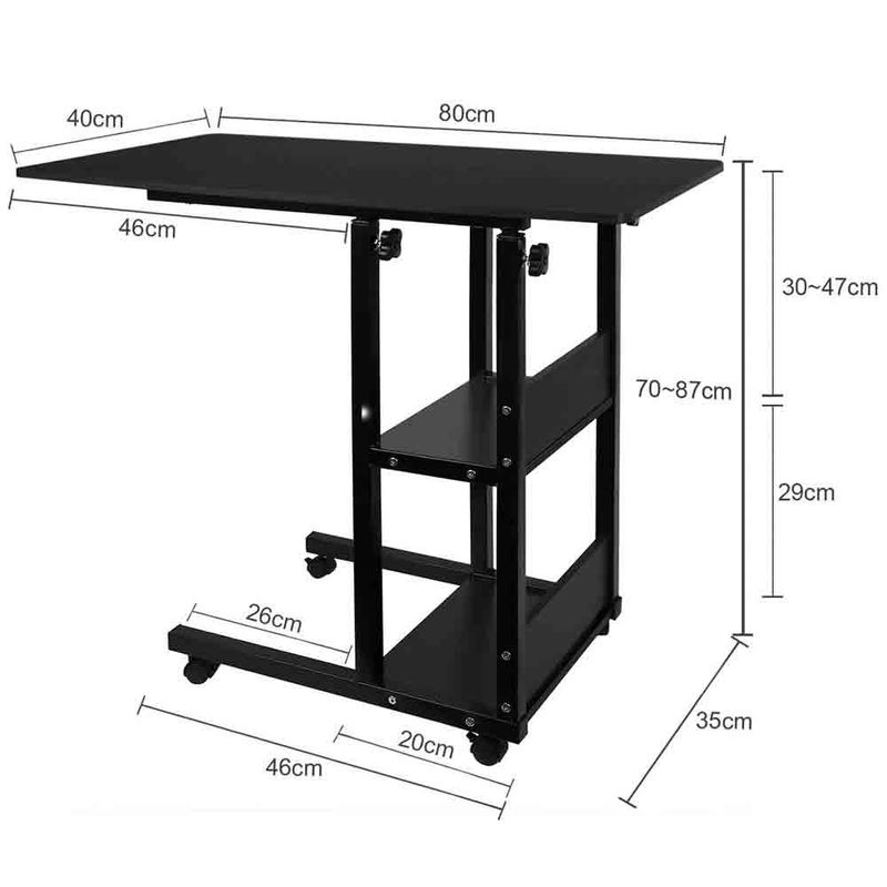 MONOPRICE-Mesa-de-Trabajo-con-Estantes-y-Altura-Ajustable-260-6234