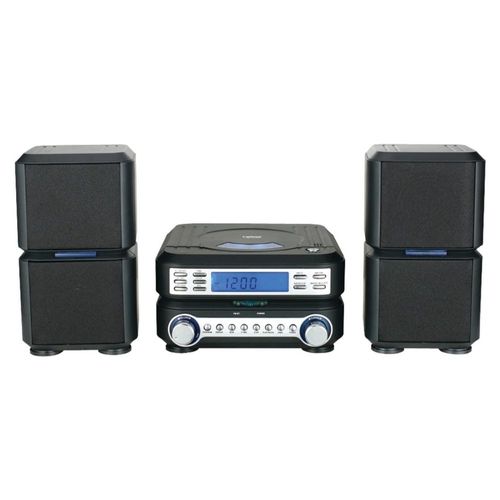 Mini sistema de audio con CD, entrada auxiliar y radio AM/FM