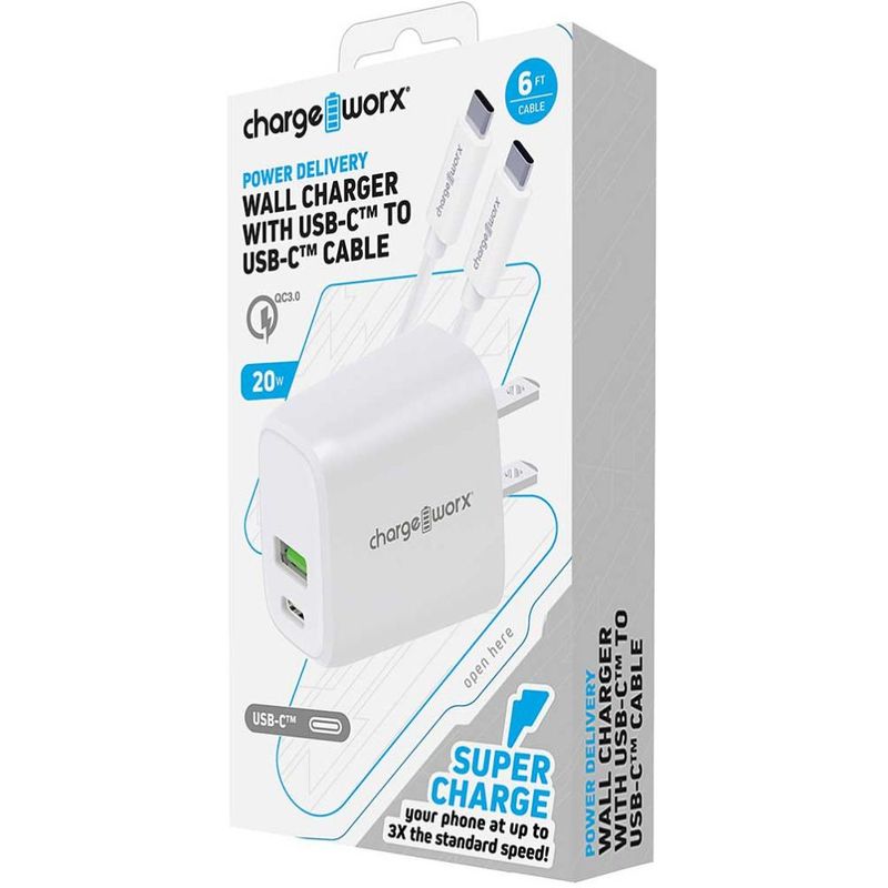 CHARGEWORX-Cargador-de-pared-con-puerto-dual-USB-A-y-C-de-20W-con-cable-290-9120