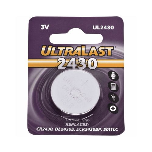 Batería de Litio Ultralast CR2430 3V