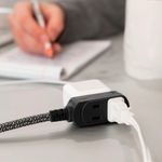 JASCO-Cable-de-Extension-Trenzado-de-3-Tomas-con-Enchufe-Plano-8ft.---Negro-Gris-610-6132