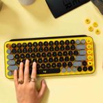LOGITECH-Teclado-logitech-inalambrico-pop-keys-bluetooth-amarillo-260-2701