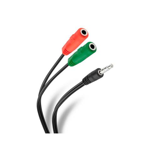 Cable divisor de audifono y microfono