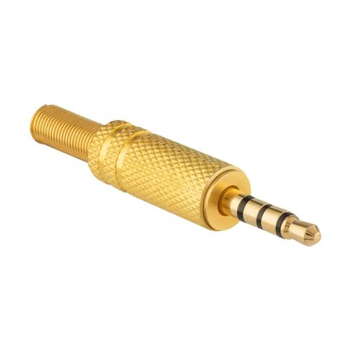 Plug 3.5 mm TRRS Metálico - Conector Versátil para Audífonos y Micrófono