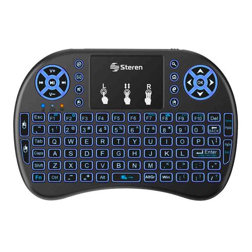 Teclado inalámbrico con touch pad y batería recargable para Smart TV