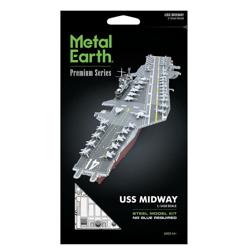 FASCINATIONS-Rompecabezas-3D-Metal-Earth---USS-Midway--Emblema-de-Poder-Naval-600-20299