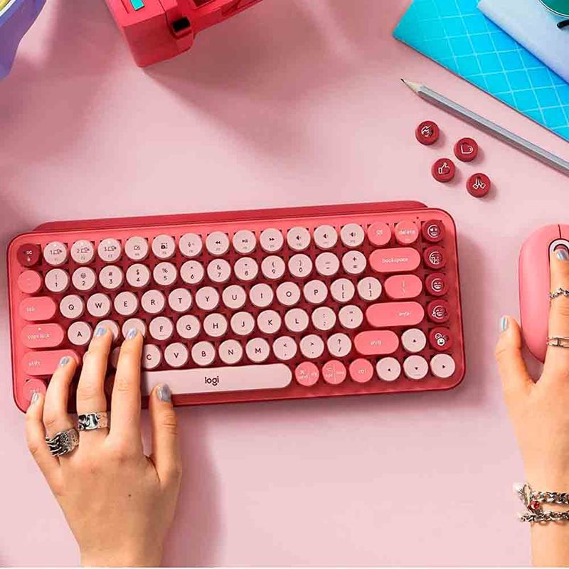 LOGITECH-Teclado-logitech-inalambrico-pop-keys-bluetooth-rosa-260-2703
