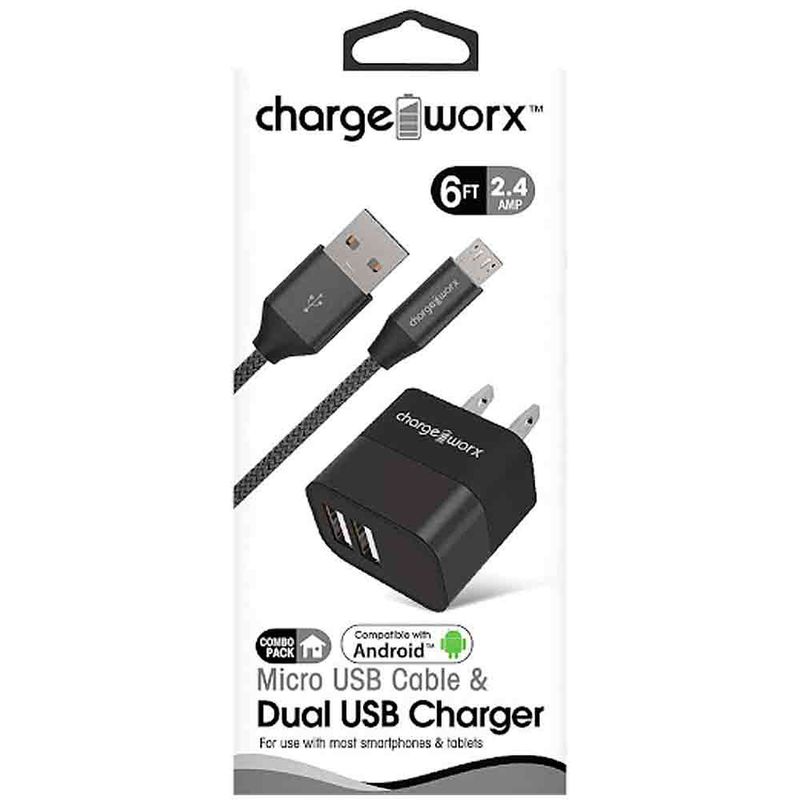 CHARGEWORX-Cargador-USB-de-pared-doble---cable-micro-USB-290-9081