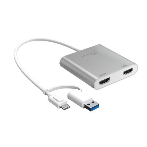 Adaptador USB-C a HDMI dual