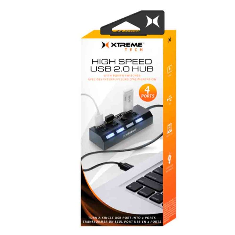 XTREME-Hub-USB-de-4-Puertos-260-6252