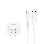 USAMS-Kit-de-Carga--Cargador-de-Pared-2.1A-con-Cable-Micro-USB-290-8126