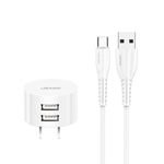 USAMS-Kit-de-Carga--Cargador-de-Pared-2.1A-con-Cable-Type-C-290-8127