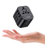USAMS Adaptador de Viaje USAMS 4-en-1 con Doble USB 12W 290-9137
