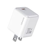 USAMS Cargador Rápido de 30W Tipo-C color blanco - Adaptador Compacto y Elegante 290-9139