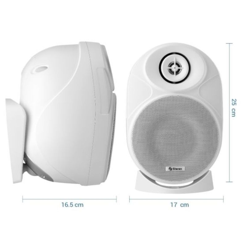 STEREN Juego de 2 Bocinas de 2 Vías Steren 450W PMPO - Sonido Superior 400-3282