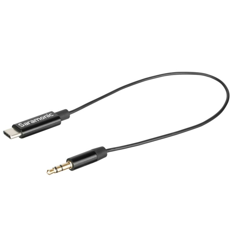 SARAMONIC Cable Adaptador de Audio Saramonic SR-C2001 de TRS 3.5mm a USB-C, Estéreo/Mono, 22.86 cm 120-2970