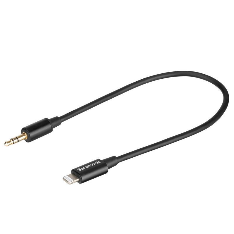 SARAMONIC Cable Adaptador Saramonic SR-C2000 TRS 3.5mm a Lightning Apple, 22.86 cm 120-2969