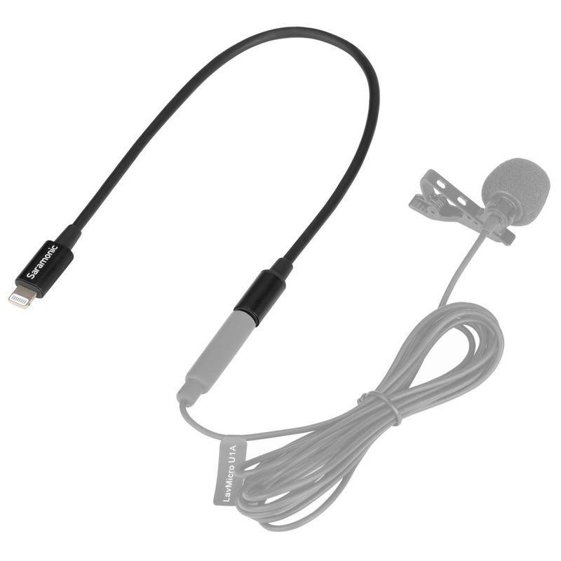 SARAMONIC Cable Adaptador Saramonic SR-C2000 TRS 3.5mm a Lightning Apple, 22.86 cm 120-2969