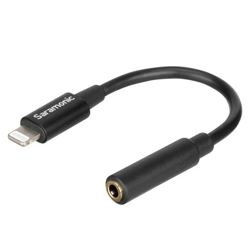 Adaptador de Audio Saramonic SR-C2002 de Lightning a 3.5mm TRRS, Cable 7.6 cm