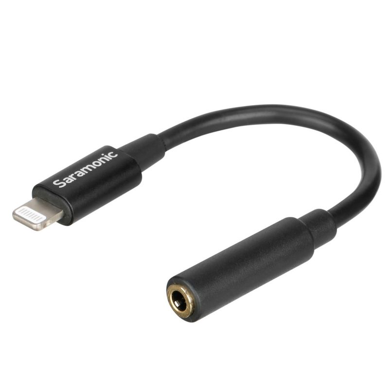 SARAMONIC Adaptador de Audio Saramonic SR-C2002 de Lightning a 3.5mm TRRS, Cable 7.6 cm 120-2971