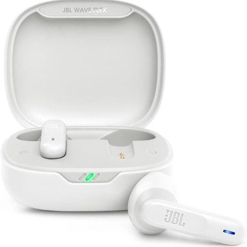 Auriculares JBL Wave Flex Blancos: Sumérgete en el Sonido Profundo