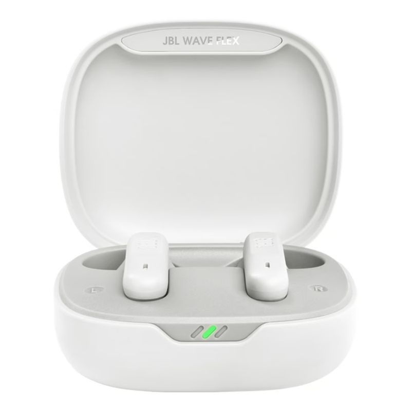 JBL Auriculares JBL Wave Flex Blancos: Sumérgete en el Sonido Profundo 330-4803