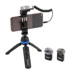 SARAMONIC Saramonic Blink 100 B2: Sistema de Micrófono Inalámbrico Doble para Cámaras y Dispositivos Móviles 420-3002