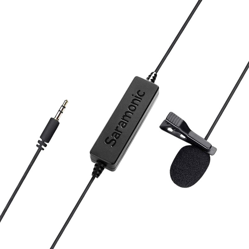 SARAMONIC Micrófono de Solapa Omnidireccional Saramonic LavMicro para Smartphones, Cámaras y Más 420-3003
