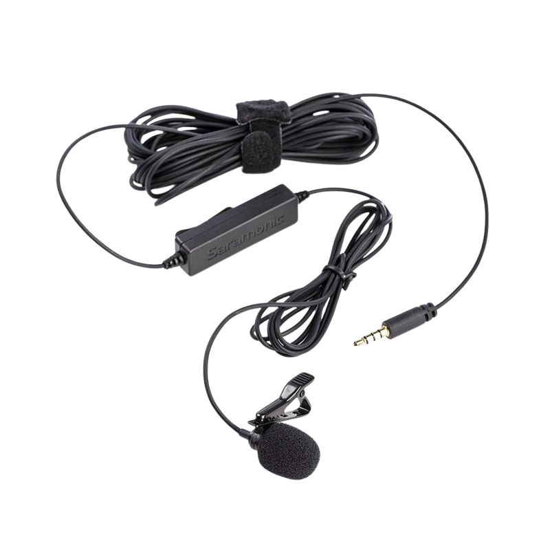 SARAMONIC Micrófono de Solapa Omnidireccional Saramonic LavMicro para Smartphones, Cámaras y Más 420-3003