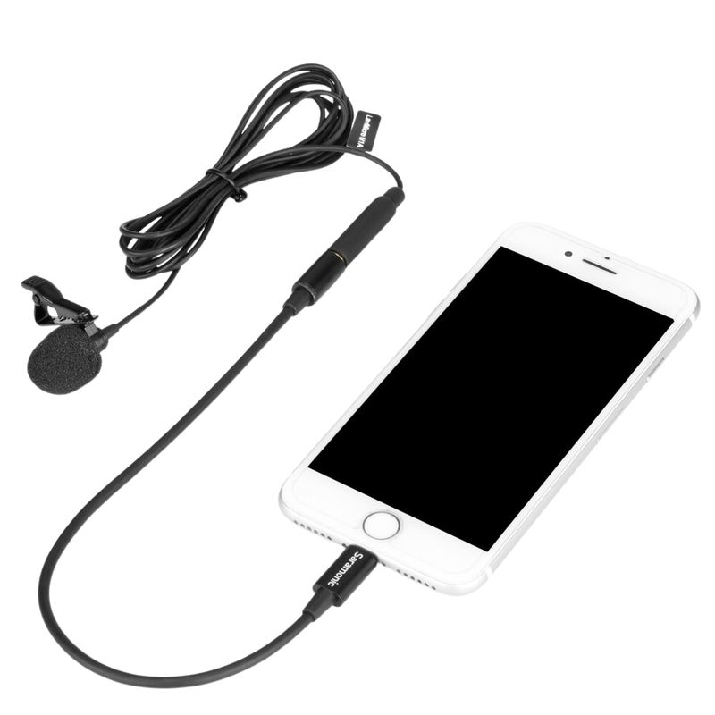 SARAMONIC Micrófono de Solapa Ultracompacto Saramonic LavMicro U1A con Conector Lightning para iPhone y iPad 420-3004
