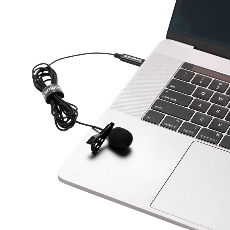 SARAMONIC Micrófono de Solapa Profesional Saramonic LavMicro U USB-C para Android, iOS y Computadoras 420-3005