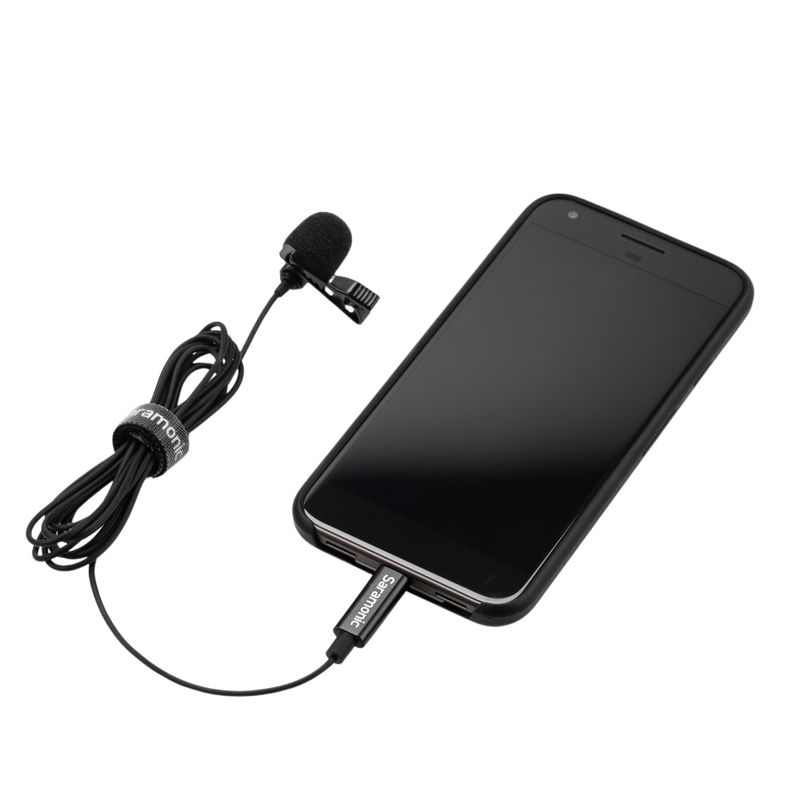 SARAMONIC Micrófono de Solapa Profesional Saramonic LavMicro U USB-C para Android, iOS y Computadoras 420-3005