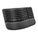 LOGITECH Teclado Inalámbrico Ergonómico Logitech Wave Keys - Confort todo el día 260-6296