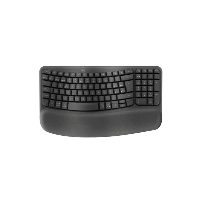 LOGITECH Teclado Inalámbrico Ergonómico Logitech Wave Keys - Confort todo el día 260-6296