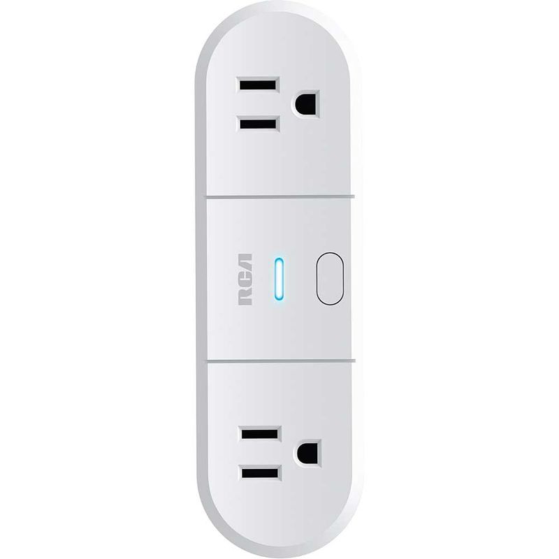 RCA Enchufe Inteligente de Doble Salida RCA PLG125WH - Compatible con Alexa y Google 610-6156