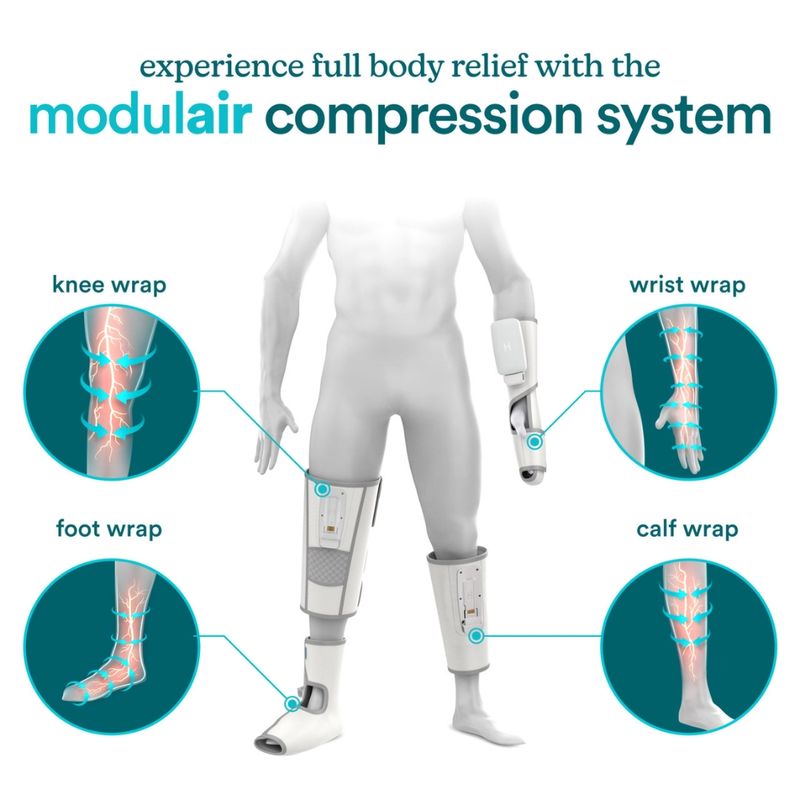 HOMEDICS Envoltura de Compresión para Rodilla Modulair HoMedics - Alivio Avanzado y Recuperación 630-4052