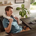 HOMEDICS Masajeador de Cuello Shiatsu Recargable con Calor NMS-390HJ - Relajación Profunda 630-4048
