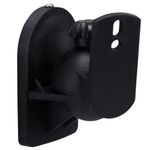 MONOPRICE Soportes de Pared de Bajo Perfil para Parlantes - Capacidad 3.5 kg, Color Negro 400-6285