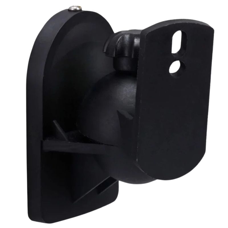 MONOPRICE Soportes de Pared de Bajo Perfil para Parlantes - Capacidad 3.5 kg, Color Negro 400-6285