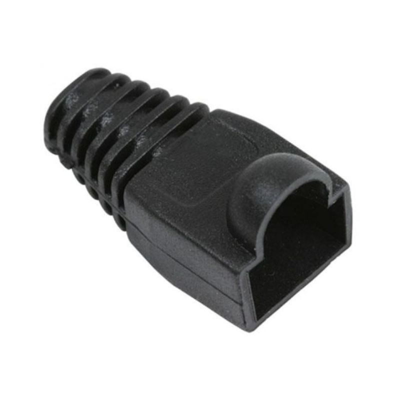STEREN Cubierta Protectora Negra para Plug RJ45 - Protección Duradera 290-9036