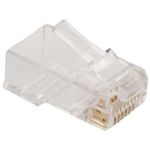 STEREN Plug RJ45 Cat 5e para Cable Plano - Conectividad Dorada de Alta Calidad 290-9034