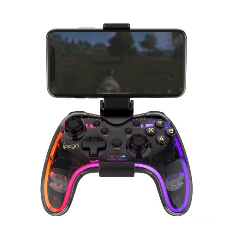IPEGA Controlador Inalámbrico LED para Gaming - Diseño Transparente y Luces RGB 260-20344