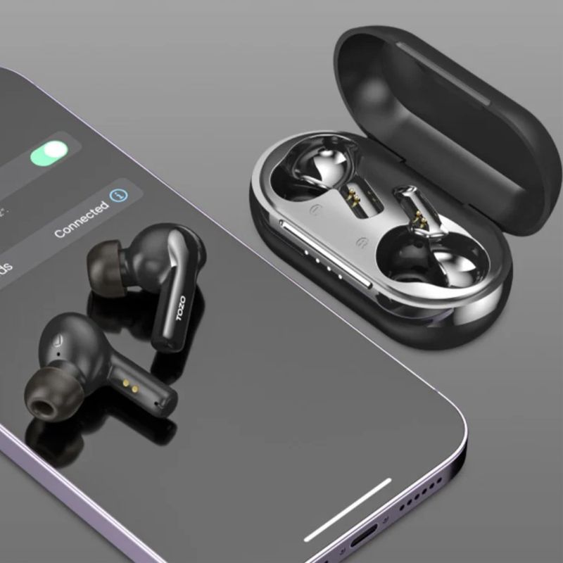 TOZO Agile Pods en color Negro:  Auriculares Bluetooth 5.0 - Inmersión Total en Sonido HD 330-3103