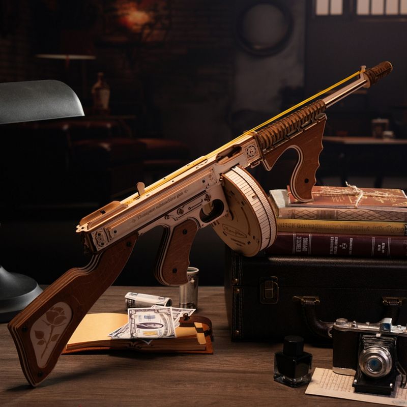 ROKR Kit Modelo Subfusil Thompson de Madera 3D - ROKR LQB01 600-1509