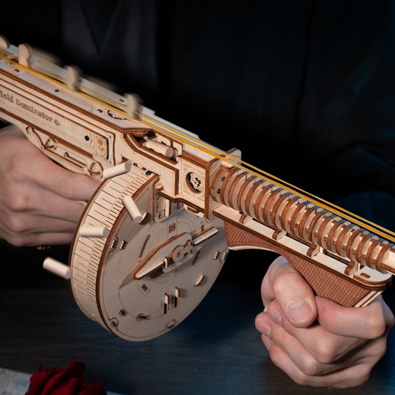 ROKR Kit Modelo Subfusil Thompson de Madera 3D - ROKR LQB01 600-1509